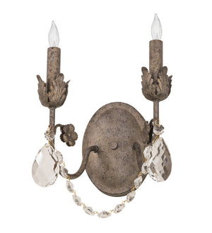 Meyda 9.5" Wide Antonia 2 Light Wall Sconce- 211574