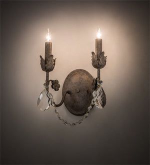 Meyda 9.5" Wide Antonia 2 Light Wall Sconce- 211574