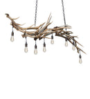 Meyda 69" Long Antlers Elk 8 Light Oblong Chandelier- 212262