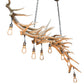 Meyda 69" Long Antlers Elk 8 Light Oblong Chandelier- 212262