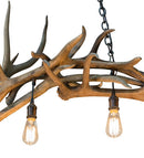Meyda 69" Long Antlers Elk 8 Light Oblong Chandelier- 212262