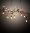 Meyda 69" Long Antlers Elk 8 Light Oblong Chandelier- 212262