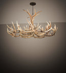 Meyda 84" Wide Antlers Elk & Mule Deer 18 Light Chandelier- 212267
