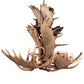 Meyda 64" Wide Antlers Moose 12 Light Chandelier- 212269