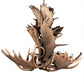 Meyda 64" Wide Antlers Moose 12 Light Chandelier- 212269