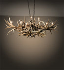 Meyda 71" Long Antlers Deer 10 Light Oblong Chandelier- 212270