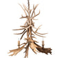 Meyda 28" Wide Antlers White Tail & Fallow Deer 4 Light Chandelier- 212272