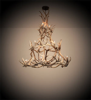 Meyda 72" Wide Antlers Elk 16 Light Chandelier- 212273