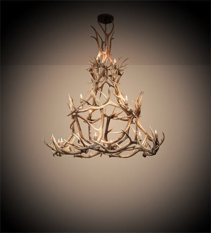 Meyda 72" Wide Antlers Elk 16 Light Chandelier- 212273