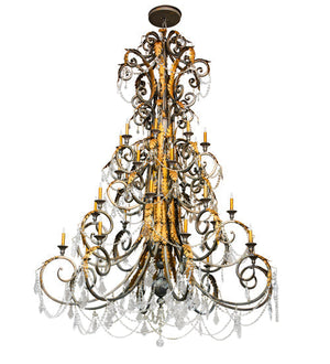 Meyda 78" Wide Serratina 32 Light Chandelier- 213272