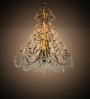 Meyda 78" Wide Serratina 32 Light Chandelier- 213272