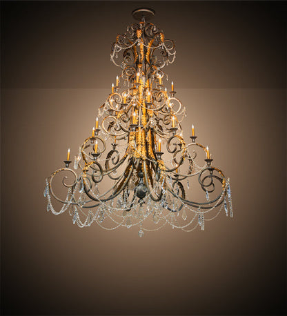 Meyda 78" Wide Serratina 32 Light Chandelier- 213272