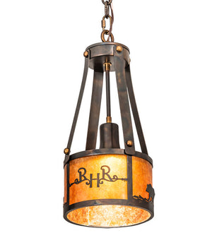 Meyda 8" Wide Ridin Hy Personalized Pendant '213967