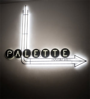Meyda 85" Wide Paletta Sign '214316