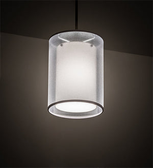 Meyda 8" Wide Cilindro Textrene Pendant '216019