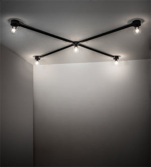 Meyda 96" Square Pronograde Jack 5 Light Flushmount '216097