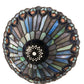 Meyda 8" Wide Tiffany Jeweled Peacock Cone Shade '21626