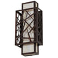 Meyda 8" Wide Quadrato Rich Umador Wall Sconce- 217647
