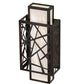 Meyda 8" Wide Quadrato Rich Umador Wall Sconce- 217647