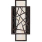 Meyda 8" Wide Quadrato Rich Umador Wall Sconce- 217647