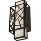 Meyda 8" Wide Quadrato Rich Umador Wall Sconce- 217647