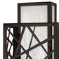 Meyda 8" Wide Quadrato Rich Umador Wall Sconce- 217647