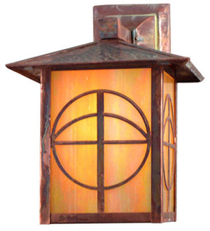 Meyda 9"W Seneca Circle Cross Solid Mount Wall Sconce '21916