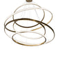 Meyda 84" Wide Anillo 5 Ring Cascading Chandelier- 220811