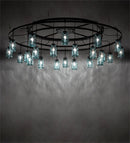 Meyda 75" Wide Mason Jar 24 Light Chandelier '224641