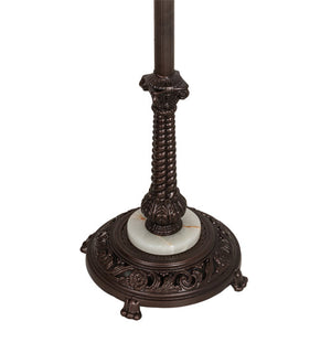 Meyda 60"H Mahogany Bronze Bridge Arm Floor Base '226006