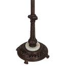 Meyda 60"H Mahogany Bronze Bridge Arm Floor Base '226006