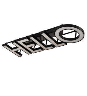 Meyda 81" Long Personalized Hello Illuminated Sign- 227017