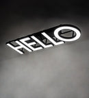 Meyda 81" Long Personalized Hello Illuminated Sign- 227017