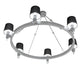 Meyda 60" Wide Luebeck 6 Light Chandelier- 229819