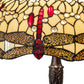Meyda  26" High Tiffany Hanginghead Dragonfly Table Lamp- 232803