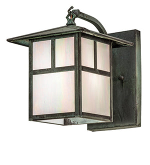 Meyda 9" Wide Seneca "T" Mission Curved Arm Wall Sconce 235141