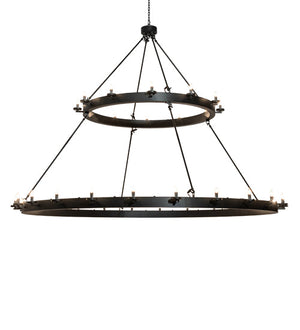 Meyda 96" Wide Loxley 36 Light Two Tier Chandelier 237743