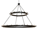 Meyda 96" Wide Loxley 36 Light Two Tier Chandelier 237743