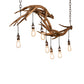Meyda 52" Long Antlers 8 Light Oblong Chandelier- 238960