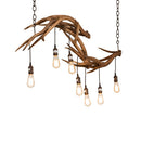 Meyda 52" Long Antlers 8 Light Oblong Chandelier- 238960