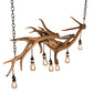 Meyda 52" Long Antlers 8 Light Oblong Chandelier- 238960