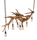 Meyda 52" Long Antlers 8 Light Oblong Chandelier- 238960