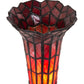 Meyda 8" High Stained Glass Pond Lily Victorian Accent Lamp - 239057
