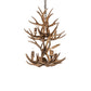 Meyda 20" Wide Antlers 6 Light Two Tier Chandelier- 240289