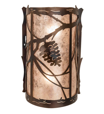 Meyda 8" Wide Whispering Pines Wall Sconce 242033