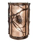 Meyda 8" Wide Whispering Pines Wall Sconce 242033