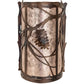 Meyda 8" Wide Whispering Pines Wall Sconce 242033
