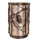 Meyda 8" Wide Whispering Pines Wall Sconce 242033