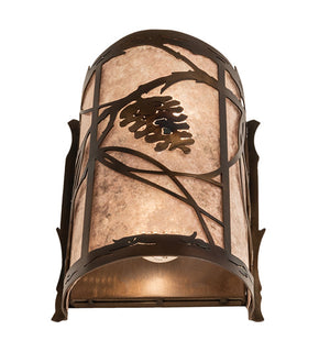 Meyda 8" Wide Whispering Pines Wall Sconce 242033