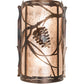 Meyda 8" Wide Whispering Pines Wall Sconce 242033